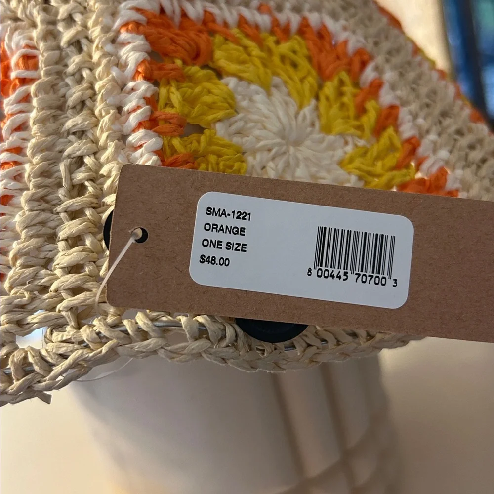 Steve Madden Crochet Sun Hat - Multicolor One Size